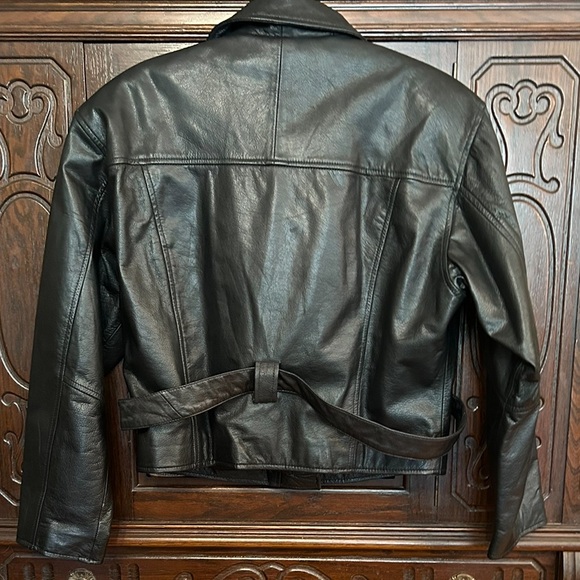 Leather Motorcycle Jacket - Picture 3 of 5